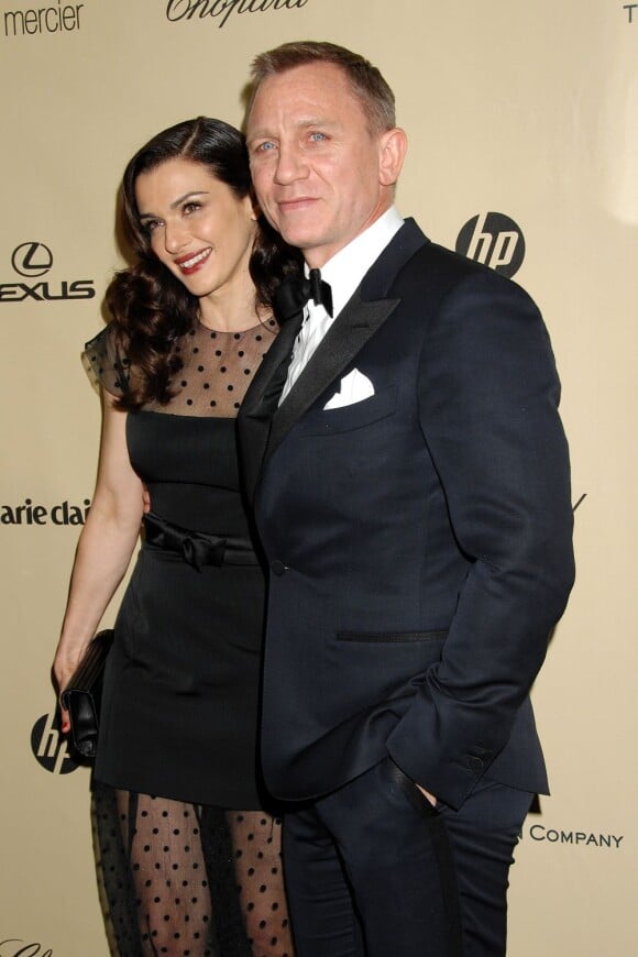 Daniel Craig et Rachel Weisz lors des Golden Globes 2013