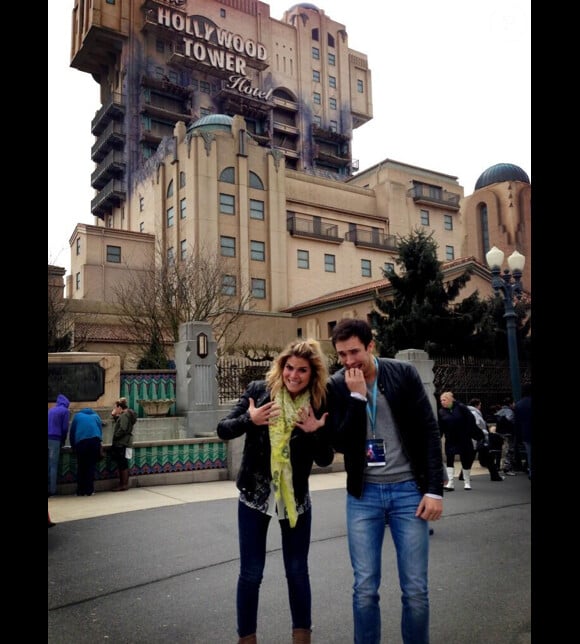 Sophie Tapie et Romain Migdalski lors des 20 ans de DisneyLand Paris