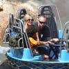 Après leur frayeur à Hawaï, Heidi Klum, son homme Martin Kirsten et les enfants sont allés à Dineyland à Anaheim en Californie, le 3 avril 2013