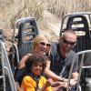 Heidi Klum, son homme Martin Kirsten et les enfants sont allés à Dineyland à Anaheim en Californie, le 3 avril 2013