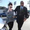 Khloe Kardashian dans les rues de Los Angeles, le 4 avril 2013, lors d'une virée au restaurant mexicain en famille.