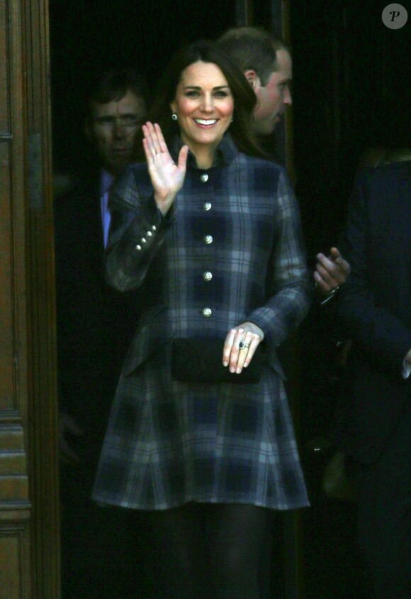 Le prince William et Kate Middleton, comte et comtesse de Strathearn en Ecosse, au centre de loisirs Donald Dewar de Glasgow le 4 avril 2013.