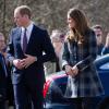 Le prince William et Kate Middleton, comte et comtesse de Strathearn en Ecosse, au centre de loisirs Donald Dewar de Glasgow le 4 avril 2013.