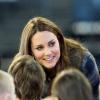 Kate Middleton, enceinte, et le prince William visitaient le 4 avril 2013 à Glasgow l'Emirates Arena qui accueillera les Jeux du Commonwealth 2014.