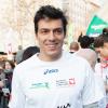 Taïg Khris au marathon de Paris le dimanche 7 avril 2013 pour courir sous les couleurs de Mécénat Chirurgie Cardiaque