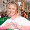 Sylvie Tellier au marathon de Paris le dimanche 7 avril 2013 pour courir sous les couleurs de Mécénat Chirurgie Cardiaque