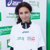 Aïda Touihri au marathon de Paris le dimanche 7 avril 2013 pour courir sous les couleurs de Mécénat Chirurgie Cardiaque