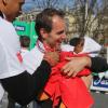 Jean-Philippe Doux au marathon de Paris le dimanche 7 avril 2013 pour courir sous les couleurs de Mécénat Chirurgie Cardiaque