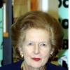La baronne Margaret Thatcher à Londres en 2002