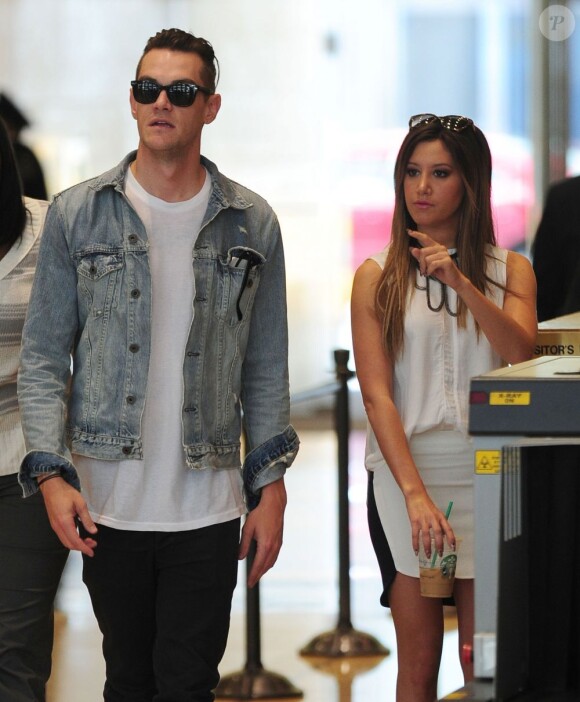 Ashley Tisdale et son petit ami Christopher French en séjour à New York, le 9 avril 2013.