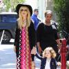 Rachel Zoe et son fils Skyler vont déjeuner au restaurant à West Hollywood, le 10 avril 2013.
