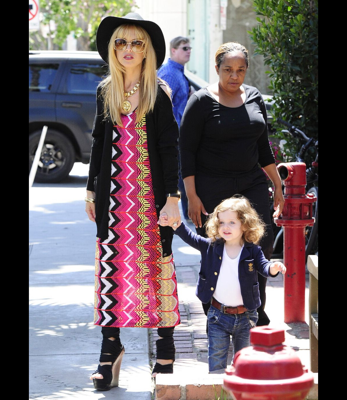 Rachel Zoe takes her kids Kaius and Skyler out for lunch in West Hollywood  Featuring: Rachel Zoe, Stock Photo, Picture And Rights Managed Image. Pic.  WEN-WENN22395132