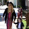 Rachel Zoe et son très stylé fils Skyler vont déjeuner au restaurant à West Hollywood, le 10 avril 2013.