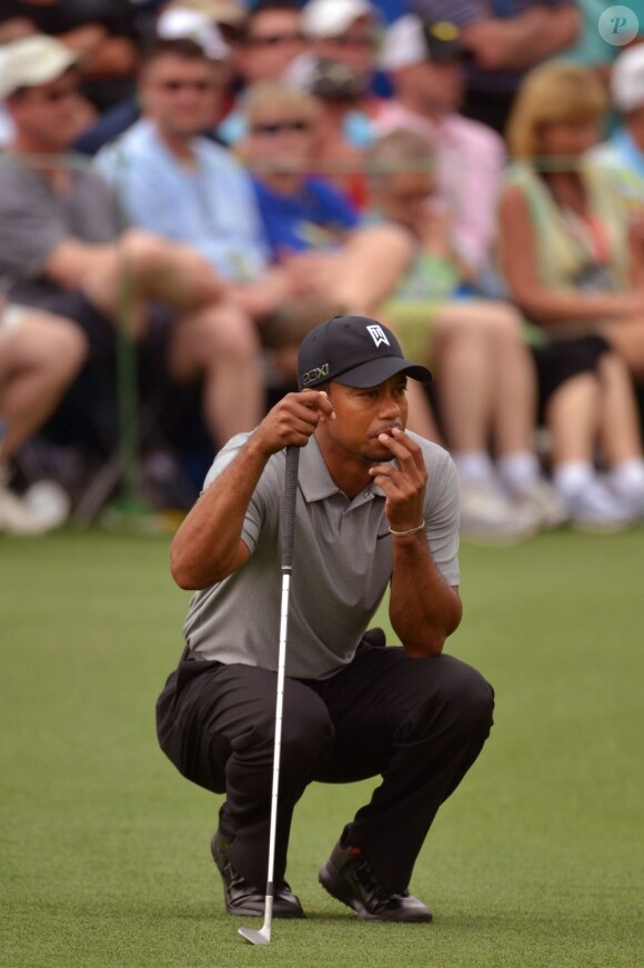 Tiger Woods lors du premier tour du Masters d'Augusta le 11 avril 2013