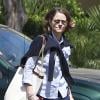 Exclusif - Jodie Foster se dirige vers le Four Seasons Hotel à Beverly Hills, Los Angeles, le 12 avril 2013