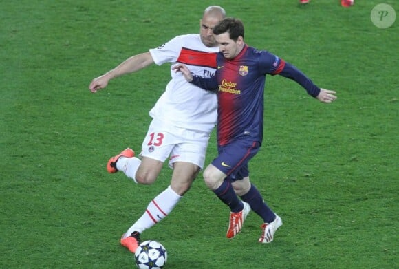 Lionel Messi lors de FC Barcelone-PSG à Barcelone le 10 avril 2013.