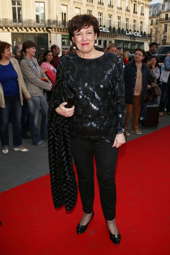 Roselyne Bachelot à l'Opéra Garnier le 15 avril 2013