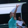 Marion Bartoli lors d'un entraînement avant le Miami Masters Sony Open Tennis 2013 à Miami le 18 mars 2013