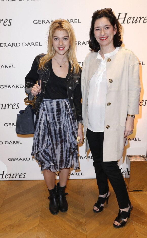 Victoria Monfort et Marianne Romestain aux 10 ans du sac 24 heures de Gerard Darel à la boutique St Germain à Paris le 18 avril 2013