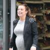 Coleen Rooney lors d'un arrêt express au Co-Op à Alderley Edge le 19 avril 2013