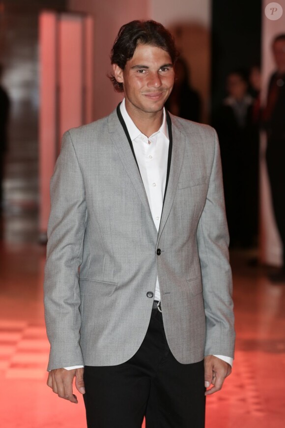 Rafael Nadal. Soirée lors du Rolex Masters de Monte-Carlo, le 19 avril 2013