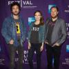 Olivia Wilde, le réalisateur Bryn Mooser et David Darg présentent The Rider And The Storm au Tribeca Film Festival à New York, le 22 avril 2013.