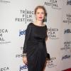 Julie Delpy en noir au Tribeca Film Festival à New York, le 22 avril 2013.