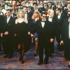 Nicole Kidman main dans la main avec Tom Cruise et Ron Howard au Festival de Cannes 1992.