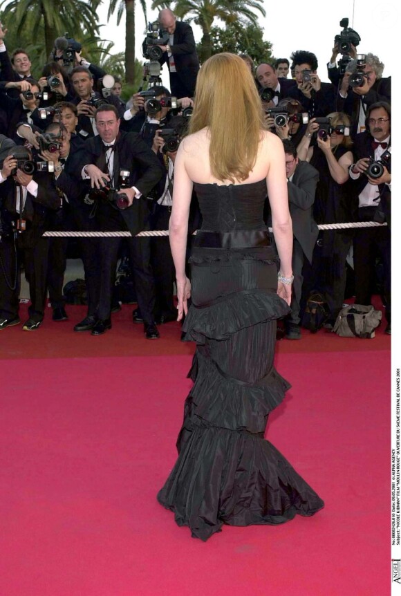 Nicole Kidman pour Moulin Rouge au Festival de Cannes 2001.
