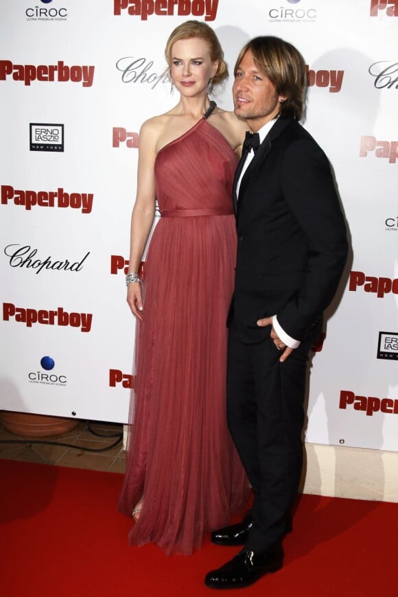 Nicole Kidman et son mari Keith Urban au Festival de Cannes 2012.