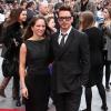 Robert Downey Jr et sa femme Susan lors de l'avant-première du film Iron Man 3 à Londres le 18 avril 2013