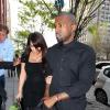 Kim Kardashian et Kanye West à New York, le 24 avril 2013.