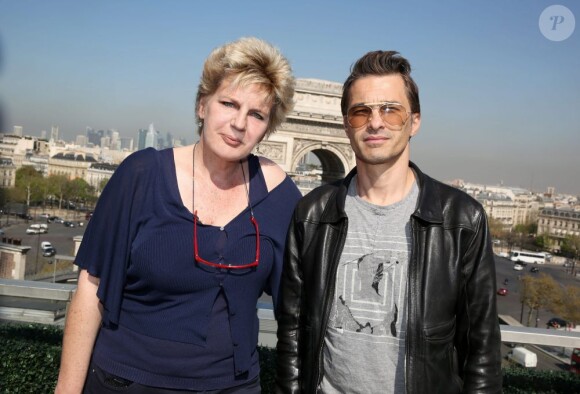 Sophie Dulac et Olivier Martinez à la conférence du presse du Champs-Elysées Film Festival, le 25 avril 2013, sur la terrasse du Publicis à Paris.