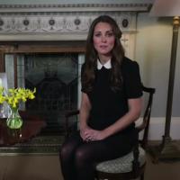 Kate Middleton, enceinte : 1er message vidéo, en écolière zélée, larme à l'oeil