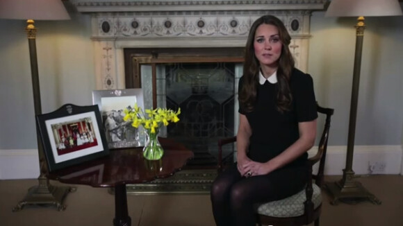 Kate Middleton, enceinte : 1er message vidéo, en écolière zélée, larme à l'oeil