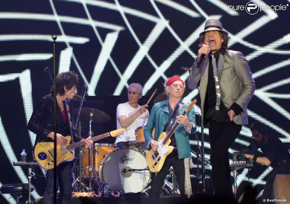 Les Rolling Stones en concert à l&#039;Arena O2 à l&#039;occasion de leur tournée pour leur 50eme anniversaire à Londres le 25 novembre 2012