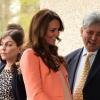 Kate Middleton en visite à la Naomi House dans le Hampshire le 29 avril 2013 dans le cadre de son patronage de East Anglia's Children's Hospices et de la Children's Hospice Week.