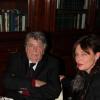 Jean-Pierre Mocky et sa compagne Patricia Barzyk lors du 15e bal de Paris à l'Automobile club de France le 1er décembre