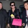 Kris Jenner de retour à  Los Angeles avec toute sa famille après des vacances en Grèce. Le 1er mai 2013.
