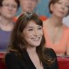 Carla Bruni lors de l'enregistrement de l'émission "Vivement Dimanche" à Paris, le 17 avril 2013.