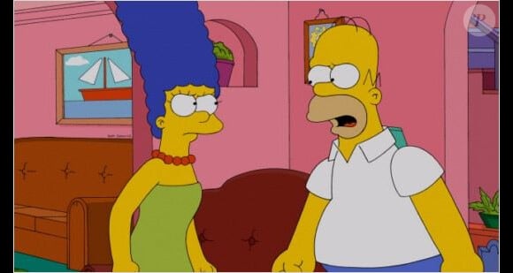 Marge et Homer dans Les Simpson