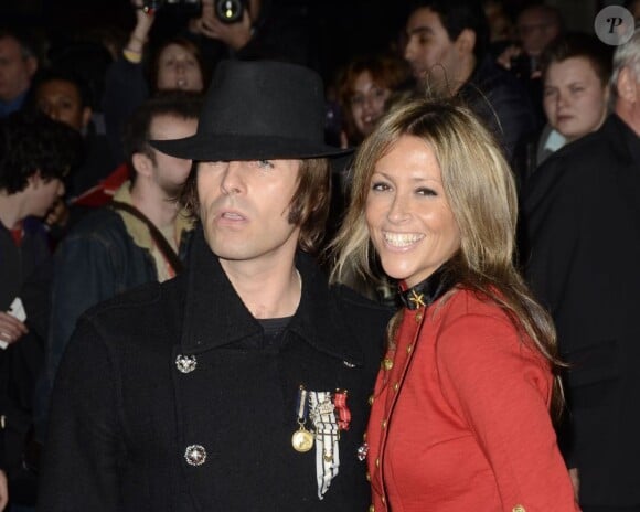 Liam Gallagher et sa femme Nicole Appleton à Londres, le 18 octobre 2012.