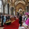 La reine Elizabeth II et le duc d'Edimbourg se sont rendus le 7 mai 2013 à la Temple Church de Londres pour voir l'orgue rénové.