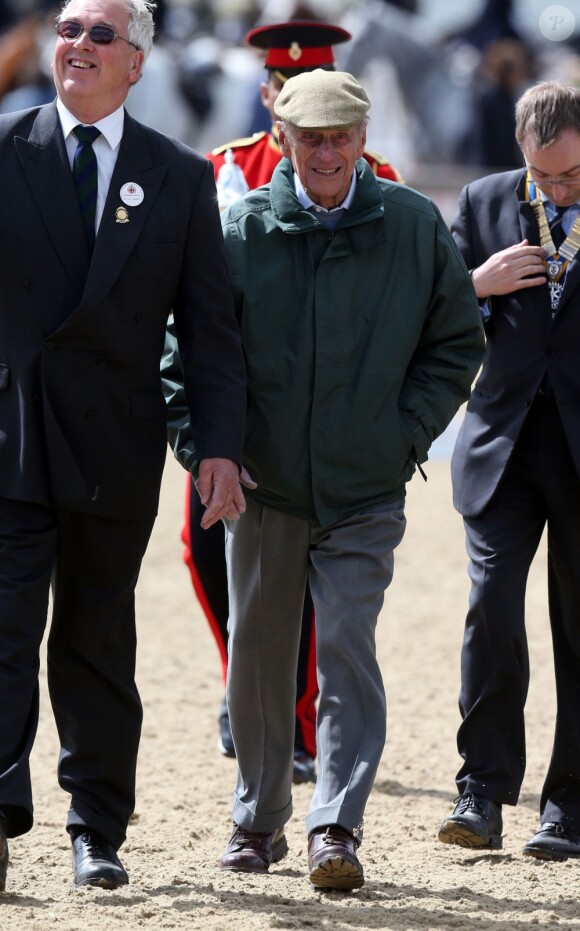 Le prince Philip, duc d'Edimbourg au deuxième jour du Windsor Horse Show, le 9 mai 2013