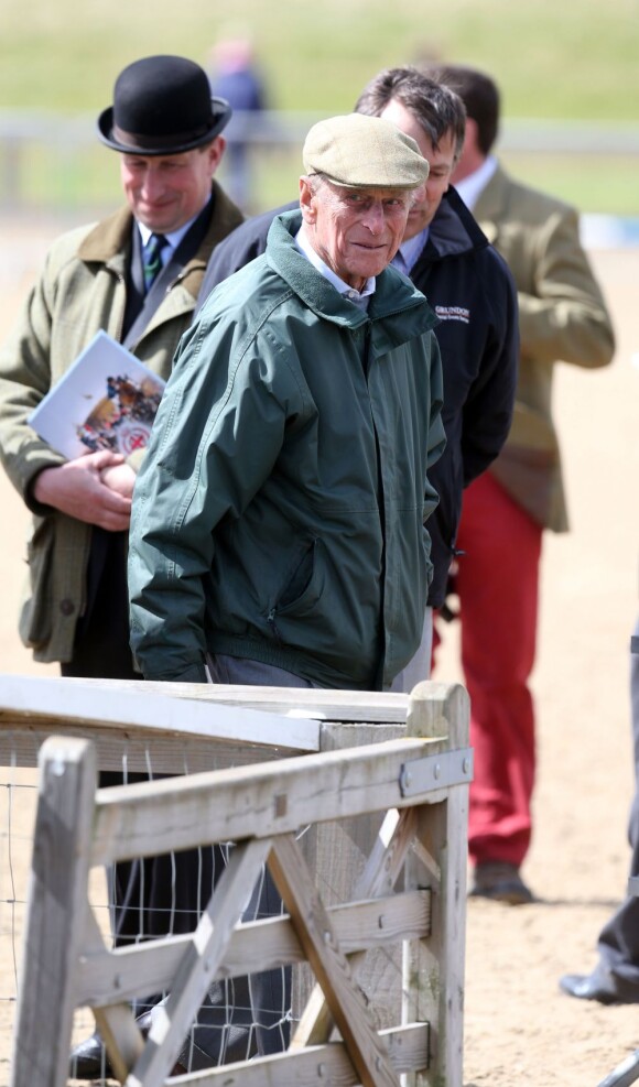 Le prince Philip, duc d'Edimbourg au deuxième jour du Windsor Horse Show, le 9 mai 2013