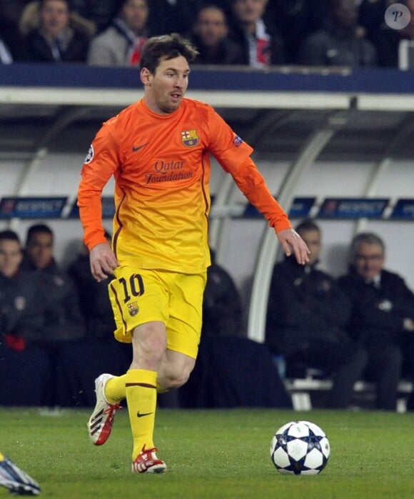 Lionel Messi au Parc des Princes à Paris le 2 avril 2013.
