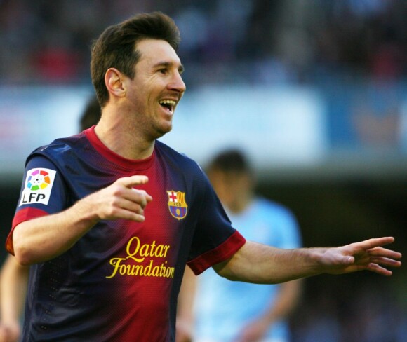 Lionel Messi à Vigo, le 30 mars 2013.