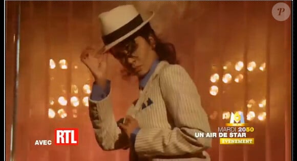 Karine Le Marchand en Michael Jackson pour Un air de star
