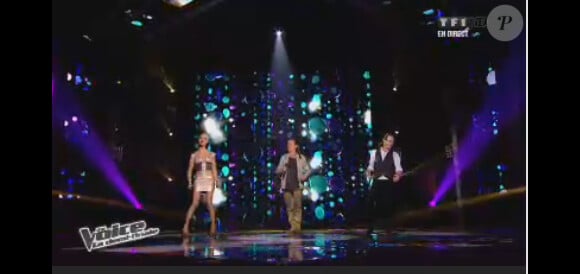 Nuno, Dièse et Florent Pagny dans The Voice 2, samedi 11 mai 2013 sur TF1