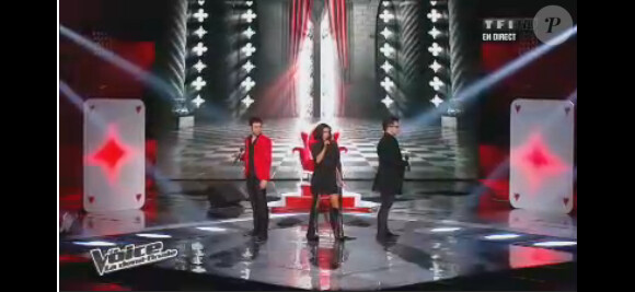 Olympe, Anthony et Jenifer dans The Voice 2, samedi 11 mai 2013 sur TF1